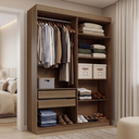 Ver imagem 1 de Guarda-Roupa Closet 2 Gavetas 121 cm Rustic Venus Madesa