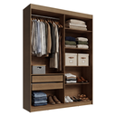 Ver imagem 2 de Guarda-Roupa Closet 2 Gavetas 121 cm Rustic Venus Madesa