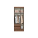 Ver imagem 4 de Guarda Roupa Casal 3 Portas e 2 Gavetas Briz Bs05 Nature/off White - Henn