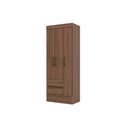 Ver imagem 5 de Guarda Roupa Casal 3 Portas e 2 Gavetas Briz Bs05 Nature/off White - Henn