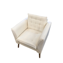 Ver imagem 2 de Poltrona e Decorativa Phoenix Linho Creme Rec Estofados
