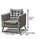 Ver imagem 4 de Poltrona e Decorativa Phoenix Linho Creme Rec Estofados