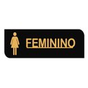 Ver imagem 1 de Placa Acrílica Sinalizadora de Banheiro Feminino Decorativa