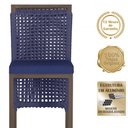Ver imagem 4 de 8 Banqueta em Alumínio Roma Marrom Corda Náutica Tecido 10
