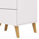 Ver mais imagens de Cômoda para Quarto 91cm 5 Gavetas Gaby Flex Branco/camarim V02 - Mpozenato