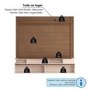 Ver mais imagens de Painel Home para TV até 65 Polegadas 171x181cm com 2 Portas Canelado Giges Espresso Móveis