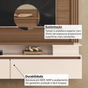 Ver imagem 5 de Painel Home para TV até 65 Polegadas 171x181cm com 2 Portas Canelado Giges Espresso Móveis