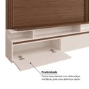 Ver imagem 7 de Painel Home para TV até 65 Polegadas 171x181cm com 2 Portas Canelado Giges Espresso Móveis