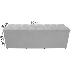 Kit Estrela Cabeceira de Cama Box Solteiro 90 cm + Calçadeira Baú Vermelho Vinho Dimazza Móveis Kit  - 5