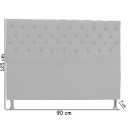 Kit Estrela Cabeceira de Cama Box Solteiro 90 cm + Calçadeira Baú Vermelho Vinho Dimazza Móveis Kit  - 4