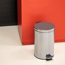 Ver imagem 2 de Lixeira Redonda 12L Inox Vonder