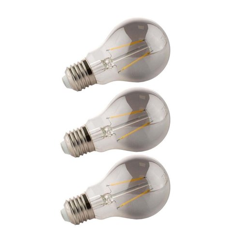 Lâmpada Led Fumê 30w Iluminação Decorativa Kit 3 Unid. Vintage Branco Quente Retrô