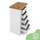 Ver imagem 4 de Cômoda Infantil 5 Gavetas Toledo Branco