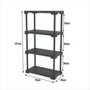 Ver imagem 2 de Estante Geo Multiuso Organizador Compacto 4 Prateleiras 112cm