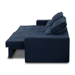 Sofá Retrátil e Reclinável 3 Lugares 2,30m com Molas Mirela Suede Adonai Estofados - 5