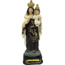 Ver imagem 1 de Estatueta Imagem Nossa Senhora do Carmo Resina Enfeite 16cm