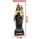 Ver imagem 4 de Estatueta Imagem Nossa Senhora do Carmo Resina Enfeite 16cm