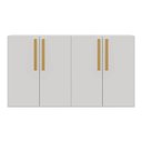 Ver imagem 7 de Aparador Buffet 4 Portas Viena Multimóveis Branco/Natural