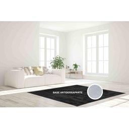 Tapete Quarto, Sala Quadrado 1,00m X 1,00m Antiderrapante:Duo - 3