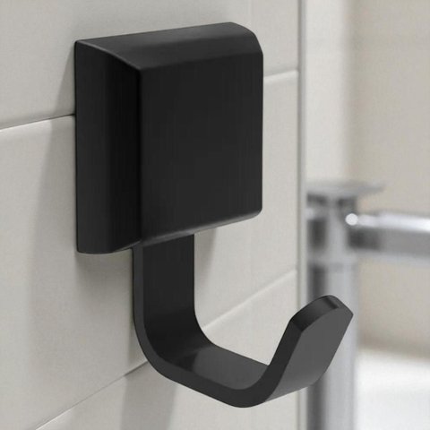 Suporte Cabide Cabideiro Gancho Luxo Preto