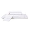 Jogo De Lençol Super King Size 100% Algodão 300 Fios Ponto Palito Completo 40cm altura Branco 4 Peça - 1