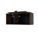 Ver imagem 3 de Armário Aéreo com Nicho e Porta Basculante 35x80x35cm Wlnp80 Nogal - Preto