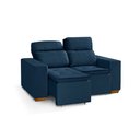 Ver imagem 2 de Sofá Modular 2 Lugares Marabá 150cm com Molas, Retrátil e Reclinável com Tecido Veludo Nobre Sofatec