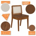 Ver imagem 7 de Mesa Redonda Andria 4 Cadeiras Sextavadas Freijó/off/c.caramelo - M.a Freijó/off Pre/corino