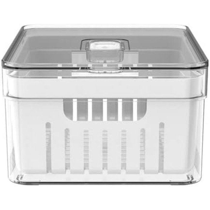 Pote Organizador de Geladeira 2,2 Litros com Tampa Clear Fresh - 3