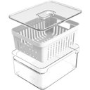 Ver imagem 2 de Pote Organizador de Geladeira 2,2 Litros com Tampa Clear Fresh