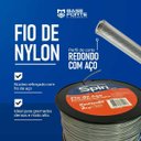 Ver imagem 3 de Fio Nylon com Aço Interno Redondo para Roçadeira 2,70mm 2kg 173m