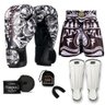 Kit Boxe Muay Thai Fheras Top Caveira Branca (03003463) - 7