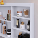 Ver imagem 7 de Espelheira Organizadora para Banheiro com Espelho Luxo - Branco