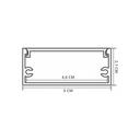 Ver imagem 3 de Perfil de Sobrepor Taschibra para Fita de Led Zenith 5x2 com 1 Metro Branco