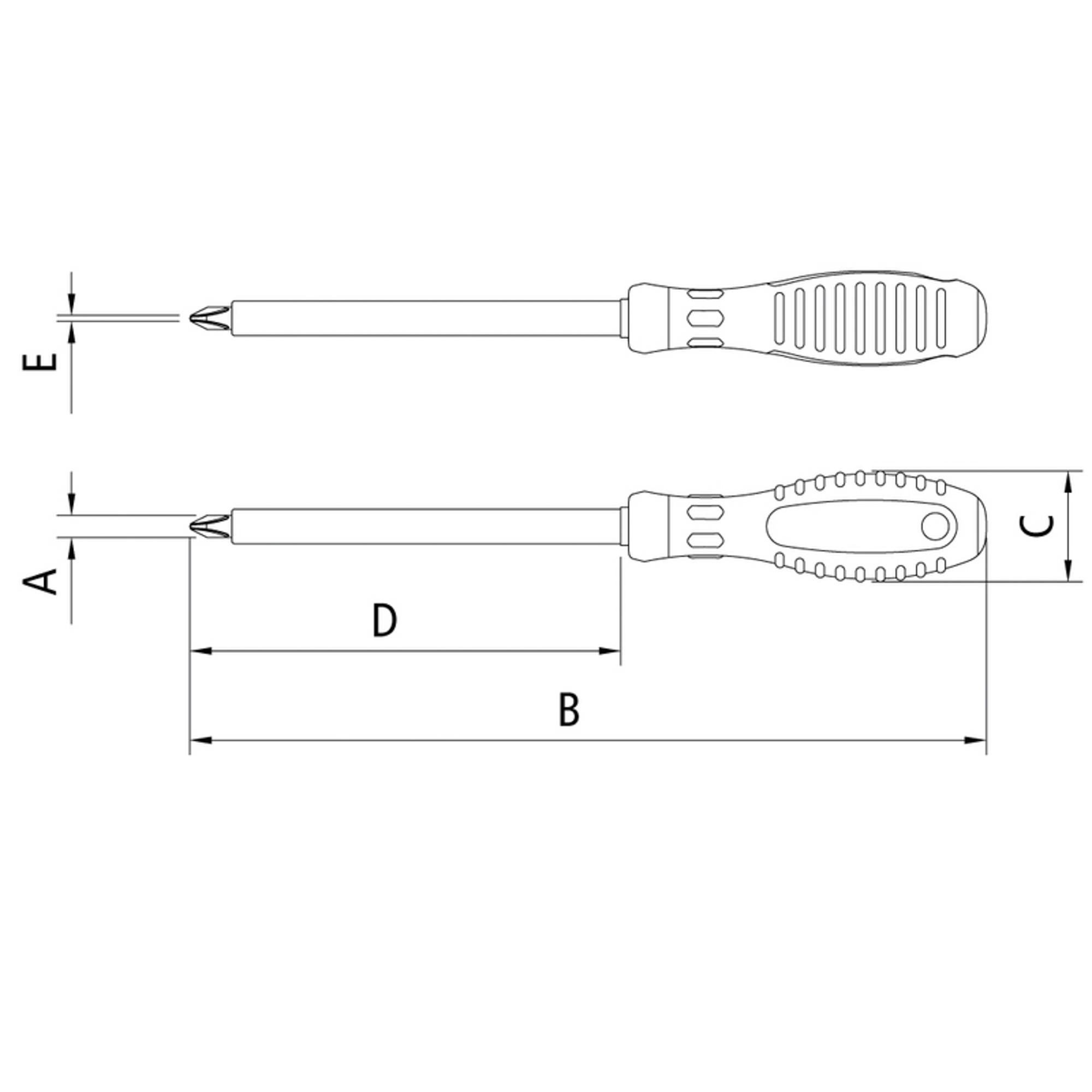 Chave de Fenda Isolada Iec 60900 Ponta Cruzada 5x100 Mm (3/16x4") Tramontina Pro Tramontina - 3