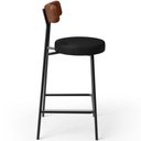 Ver imagem 6 de Kit 04 Banquetas Baixa Cozinha Sala Jantar Bancada Milão L02 Couríssimo Marrom Preto - lyam decor Ly