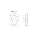 Ver imagem 2 de Luminária Point Maxi Circular Fixa Ø60 Mm Bivolt Led Line Mcf30.al - Alumínio - Quente 3000k