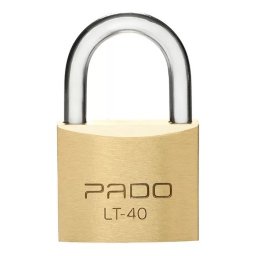 Cadeado Pado Latão Lt 40 Mm 2 Chaves Maciço Não Enferruja - 1