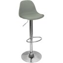Ver imagem 2 de Kit 6 Banquetas Joly Luisa Eames Saarinen Base Giratória Cromada - Cinza