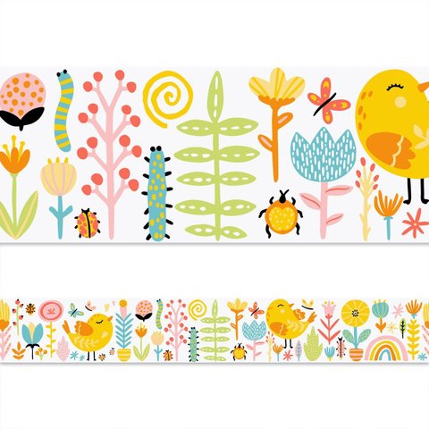Faixa Decorativa - Flores e Bichinhos