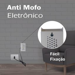 Anti Mofo Eletrônico Desumidificador 110V - branco 2u. Repel Mofo Anti-Ácaro e Fungos - 4