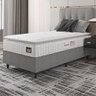 Cama Box Colchão Solteiro Espuma D33 Vangogh 88x67cm Branco/cinza Hellen Branco - 5