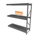 Ver imagem 3 de Mini Porta Pallet Slim Continuação 1,80x0,60x2m Estante para Armazenagem com Plano - Sa Gôndolas