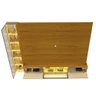 Home para Tv Luminare 1 Cristaleira Led Vidro Reflecta 100% Mdf Naturale - Gelius - 8