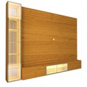 Ver imagem 2 de Home para Tv Luminare 1 Cristaleira Led Vidro Reflecta 100% Mdf Naturale - Gelius