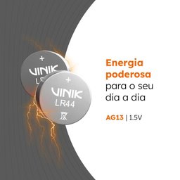 Bateria Alcalina Lr44 C/10 1.5v - Vb44b10 - 5