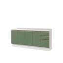 Ver imagem 2 de Balcões de Cozinha 100% Mdf 200cm Branco/verde Celeste Kappesberg