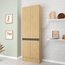 Ver imagem 1 de Paneleiro Planejado 4 Portas 70cm Nara CabeCasa MadeiraOriginals Marrom/Avena