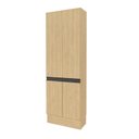 Ver imagem 3 de Paneleiro Planejado 4 Portas 70cm Nara CabeCasa MadeiraOriginals Marrom/Avena