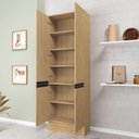 Ver imagem 5 de Paneleiro Planejado 4 Portas 70cm Nara CabeCasa MadeiraOriginals Marrom/Avena